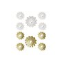 Ensemble de miroirs DKD Home Decor Miroir Champagne Doré Blanc PP 2 Unités (35 x 1