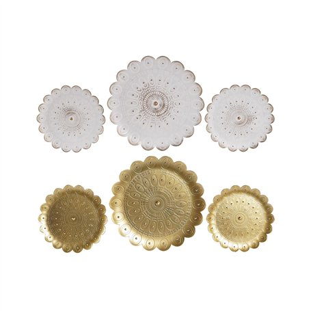 Figurine Décorative DKD Home Decor (2 Unités) Moderne (35 x 2 x 35 cm)