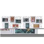 Cadre photo DKD Home Decor Verre Blanc PP Urbaine (52,5 x 2 x 35 cm) (2 Unités)