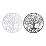 Décoration murale DKD Home Decor Noir Métal Blanc Indien Lune (2 Unités) (60 x 1 x 60 cm)