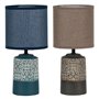 Lampe de bureau DKD Home Decor Céramique Grès 50 W (15 x 15 x 32 cm) (2 Unités)