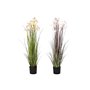 Plante décorative DKD Home Decor Métal Orange Bordeaux PVC Lys (25 x 25 x 88 cm) (2 Unités)