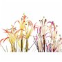 Plante décorative DKD Home Decor Métal Orange Bordeaux PVC Lys (25 x 25 x 88 cm) (2 Unités)