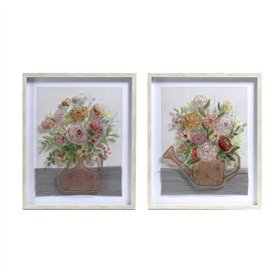 Cadre DKD Home Decor Vase (53 x 3 x 63 cm) (2 Unités)