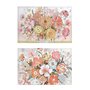Toile DKD Home Decor Fleurs (2 Unités) (90 x 3 x 60 cm)