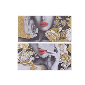 Cadre DKD Home Decor Femme (80 x 2 x 40 cm) (2 Unités)