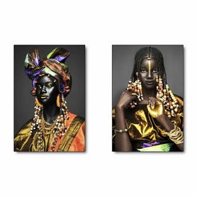 Cadre DKD Home Decor Colonial Africaine (50 x 2 x 70 cm) (2 Unités)