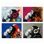 Cadre DKD Home Decor Musique Singe Moderne (70 x 1