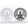 Décoration murale DKD Home Decor Métal Buda Oriental (2 Unités) (40 x 1 x 40 cm)