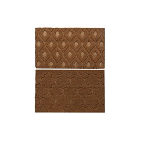 Paillasson DKD Home Decor Marron Caoutchouc Coco (75 x 45 x 2