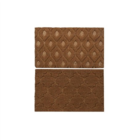 Paillasson DKD Home Decor Marron Caoutchouc Coco (75 x 45 x 2