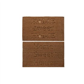 Paillasson DKD Home Decor Marron Caoutchouc Coco (75 x 45 x 2