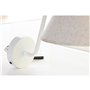 Applique DKD Home Decor Doré Métal Lin Blanc 50 W Moderne (22 x 32 x 37 cm) (2 Unités)