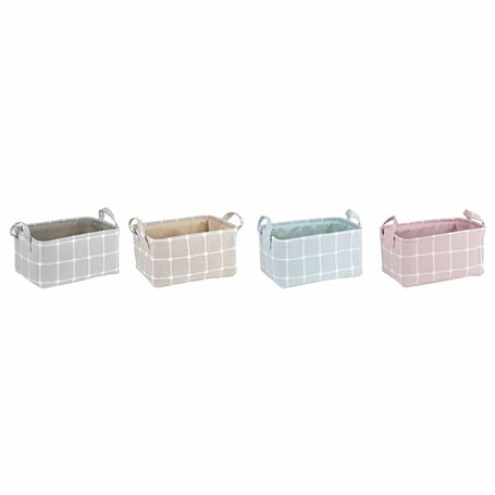 Boîte Décorative DKD Home Decor Polyester EVA (35 x 25 x 18 cm) (4 Unités)