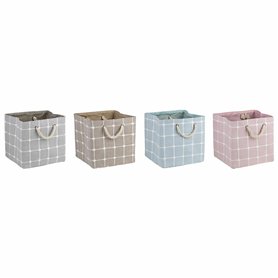 Boîte Décorative DKD Home Decor Polyester EVA (30 x 30 x 30 cm) (4 Unités)