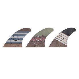 Horloge Murale DKD Home Decor Surf Multicouleur Bois MDF méditerranéen (30 x 4