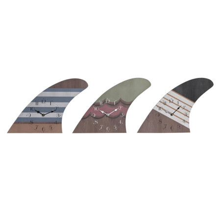 Horloge Murale DKD Home Decor Surf Multicouleur Bois MDF méditerranéen (30 x 4