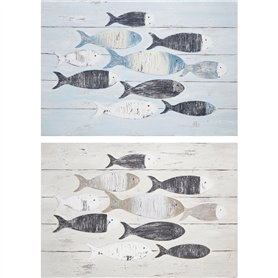 Toile DKD Home Decor Spirales méditerranéen (90 x 2 x 60 cm) (2 Unités)