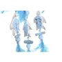 Décoration Suspendue DKD Home Decor Bleu Blanc Plume méditerranéen (14 x 5 x 45 cm) (2 Unités)