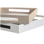 Plateau apéritif DKD Home Decor Multicouleur Bois MDF Cottage Maisons (2 Unités) (40 x 30 x 5 cm)