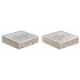 Boîte pour infusions DKD Home Decor Verre Métal Multicouleur Bois MDF (24