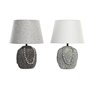 Lampe de bureau DKD Home Decor Noir Tissu Polyester Vert Grès 220 V 50 W (24 x 24 x 34 cm) (2 Unités)