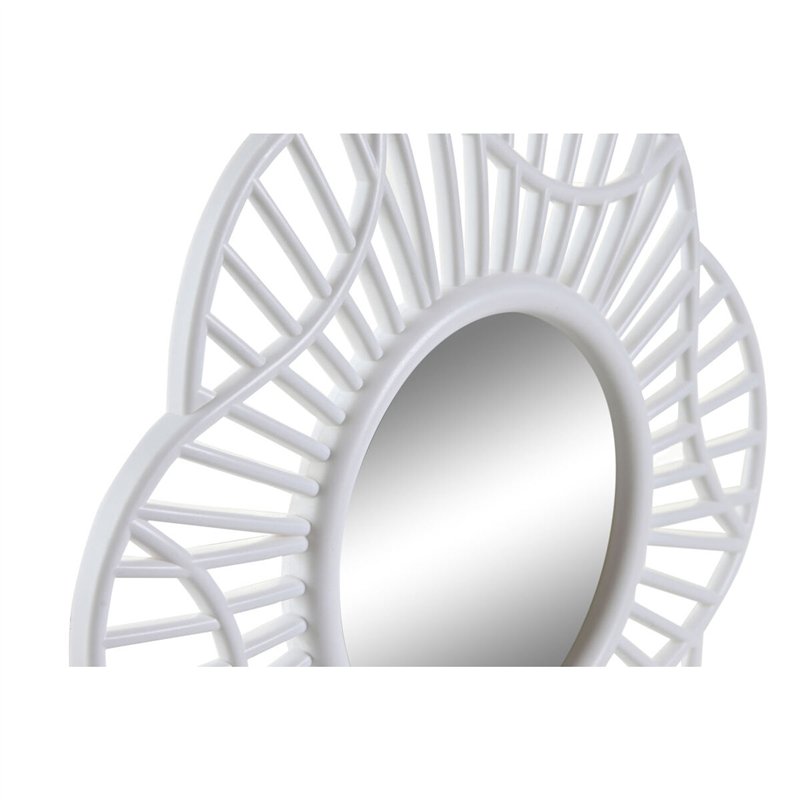 Image secondaire de Ensemble de miroirs DKD Home Decor Verre Doré Blanc polypropylène (25 x 2 x 25 cm) (2 Unités)