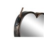 Ensemble de miroirs DKD Home Decor Scandi Verre Noir Doré polypropylène (26 x 3 x 26 cm) (2 Unités)