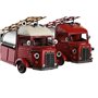 Figurine Décorative DKD Home Decor Rouge Argenté Vintage 33 x 14 x 19 cm (2 Unités)