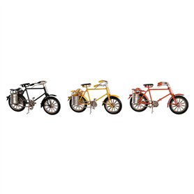 Figurine Décorative DKD Home Decor Jaune Noir Orange Bicyclette Vintage 16