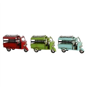 Figurine Décorative DKD Home Decor Rouge Vert Bleu ciel Vintage 16 x 7 x 10 cm (3 Unités)