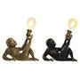 Lampe de bureau DKD Home Decor 31,5 x 18 x 27 cm Doré Métal Cuivre Résine 220 V 50 W (2 Unités)