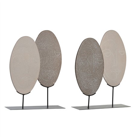 Figurine Décorative DKD Home Decor Beige Marron Clair Moderne 27 x 8 x 35