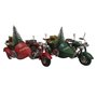 Décorations de Noël DKD Home Decor Rouge Vert 19 x 14 x 13 cm (2 Unités)