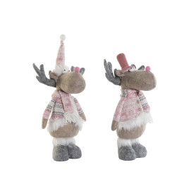 Décorations de Noël DKD Home Decor Multicouleur Renne 16