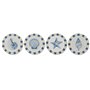 Décoration murale Home ESPRIT Bleu Blanc méditerranéen 30 x 3 x 30 cm (4 Unités)