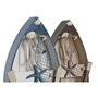 Figurine Décorative Home ESPRIT Bleu Blanc Marron 20 x 7 x 40 cm (2 Unités)