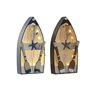 Figurine Décorative Home ESPRIT Bleu Blanc Marron 20 x 7 x 40 cm (2 Unités)