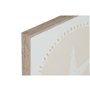 Cadre Home ESPRIT Blanc Crème méditerranéen 40 x 3 x 40 cm (4 Unités)