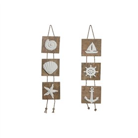 Décoration Suspendue Home ESPRIT Blanc Naturel méditerranéen 15