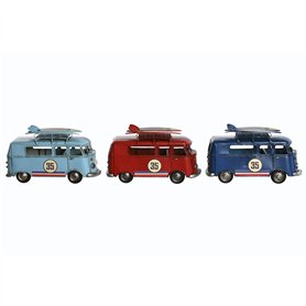 Figurine Décorative Home ESPRIT Rouge Bleu ciel Blue marine 27 x 10 x 16 cm (3 Unités)