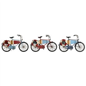 Figurine Décorative Home ESPRIT Bleu Rouge Blue marine 29 x 11 x 17 cm (3 Unités)