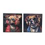 Cadre Home ESPRIT Bleu Marron Rouge Moderne Chien 50 x 3