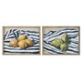 Cadre Home ESPRIT Jaune Bleu Blanc Vert Fruits méditerranéen 60 x 2