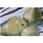 Cadre Home ESPRIT Jaune Bleu Blanc Vert Fruits méditerranéen 60 x 2,5 x 45 cm (2 Unités)
