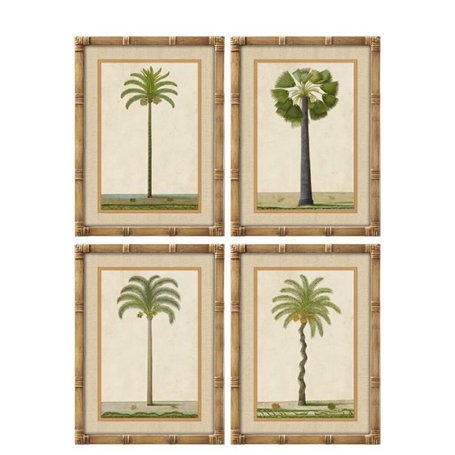 Cadre Home ESPRIT Vert Naturel Palmiers Tropical 45 x 2