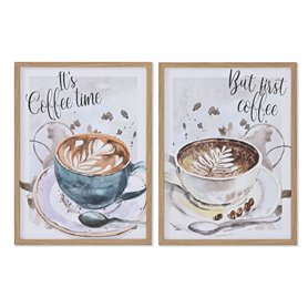 Cadre Home ESPRIT Marron Gris Vintage 30 x 1