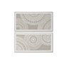 Cadre Home ESPRIT Blanc Beige Cercles Urbaine 122 x 4