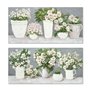 Cadre Home ESPRIT Blanc Gris Romantique 140 x 3 x 70 cm (2 Unités)