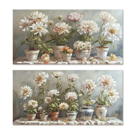 Cadre Home ESPRIT Pot Traditionnel 120 x 3 x 60 cm (2 Unités)